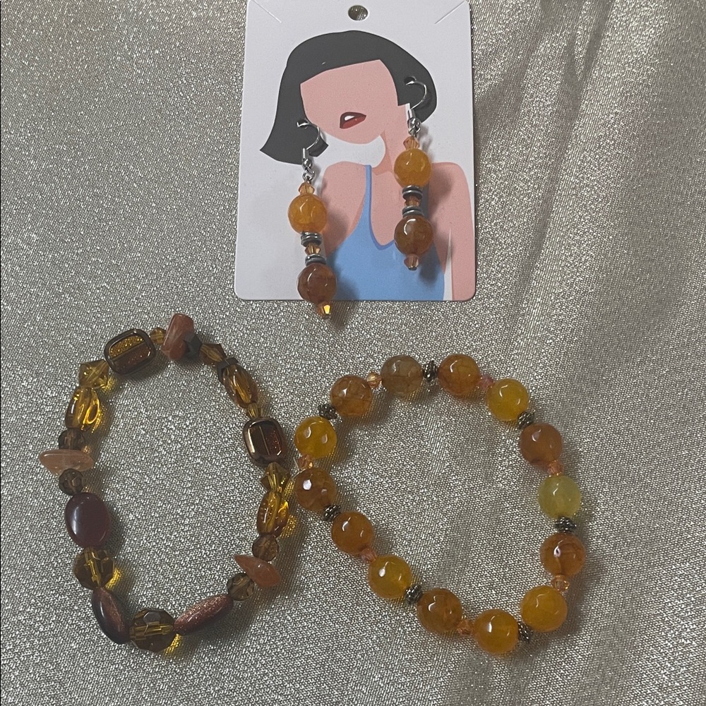 🍂 Handmade Earrings & Stretch Bracelets 🍂
